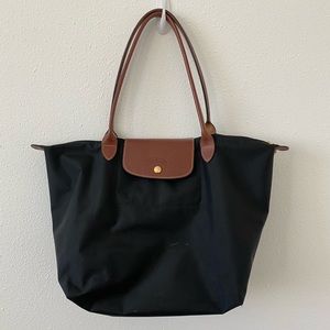 Longchamp Large Le Pliage Tote - Black